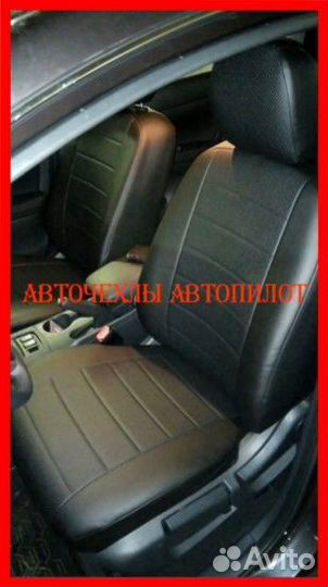 Чехлы Автопилот Nissan Sentra из экокожи чёрные