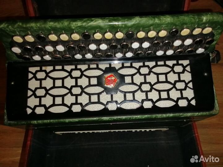 Баян этюд 205м2 изумрудный + чехол