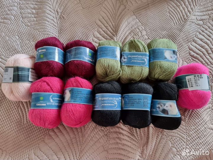 Пряжа пух норки