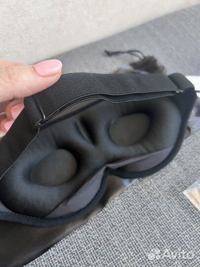 Маска для сна Яндекс черная мерч 3D