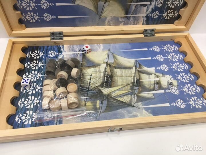 Нарды 40х40см,Корабль