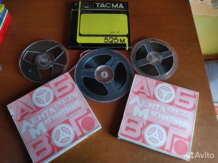 Катушки 6 шт магнитная лента пленка Бобина СССР