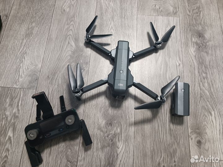 Квадрокоптер с камерой 4K / sjrc F11S 4К Pro 2 акк