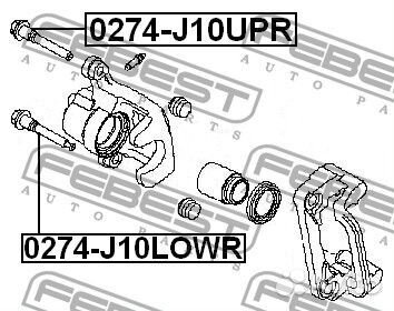 Втулка направляющая суппорта тормозного заднего