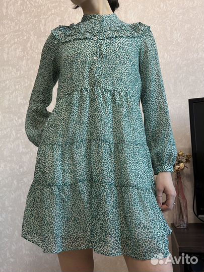 Платье в цветочек zara