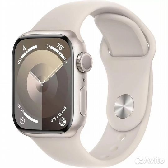 Часы apple watch 9 41 mm starlight
