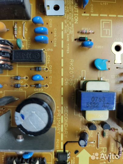 Плата питания HP LaserJet 1018/1020 (есть трещина)