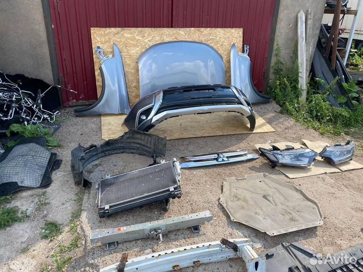 Ноускат Митсубиси Аутлендер 3, 2 рестайлинг серый