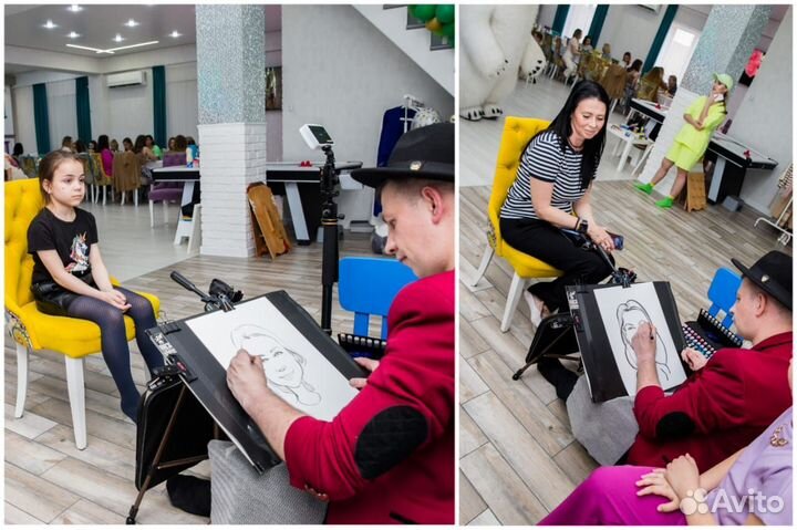 Шарж по фото /Шаржист на мероприятие и свадьбу