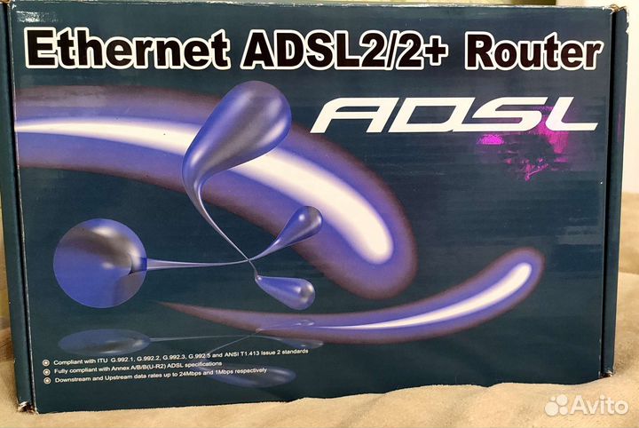 Adsl 2/2+ роутер для подключения к интернету