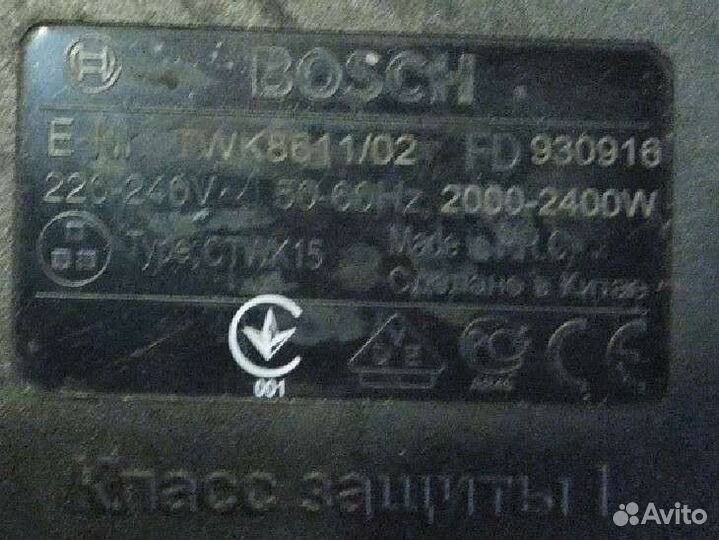 Электрочайник Bosch TWK 8611белый