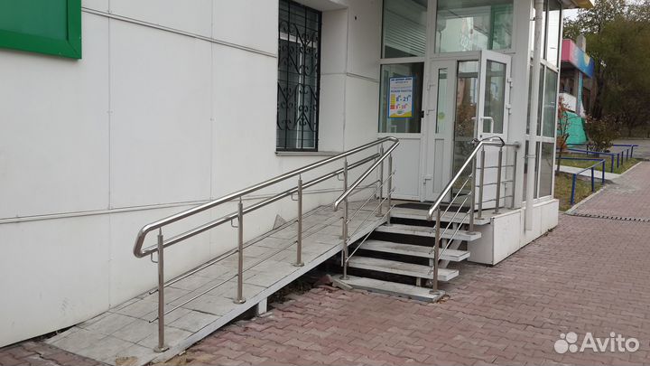 Ограждение пандуса из нержавеющей стали