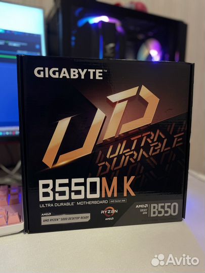 Комплект Ryzen 5 5500+Gigabyte B550m k