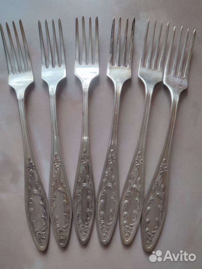 Ложки, вилки мельхиоровые
