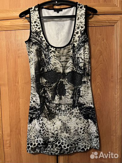 Платье женское с черепом