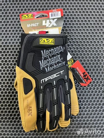 Перчатки механикс M-pact 4X Black/Tan код MP4X-75