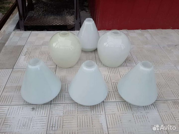 Плафоны для люстры стеклянные 6 шт Комплект СССР