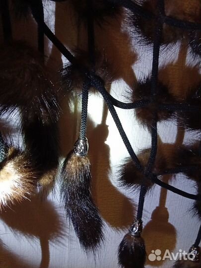 Шаль-накидка из меха норки