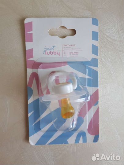 Соска-пустышка Lubby скош.сосок 6+