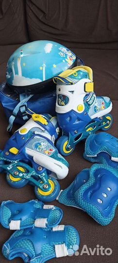 Новые Ролики детские раздвижные. Размер 26-29