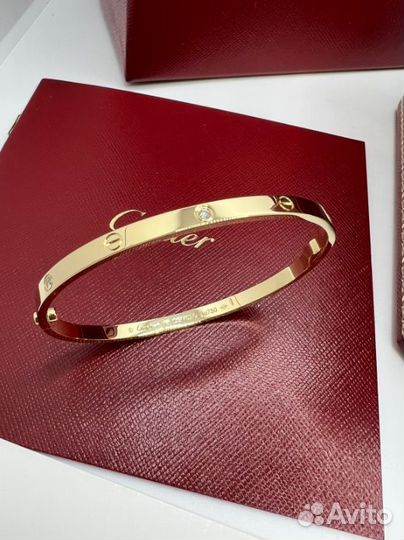 Браслет Cartier Love с 6 бриллиантами