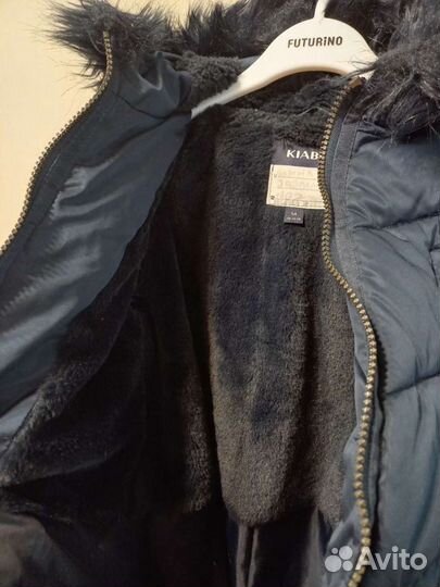 Зимнее пальто для девочки kiabi