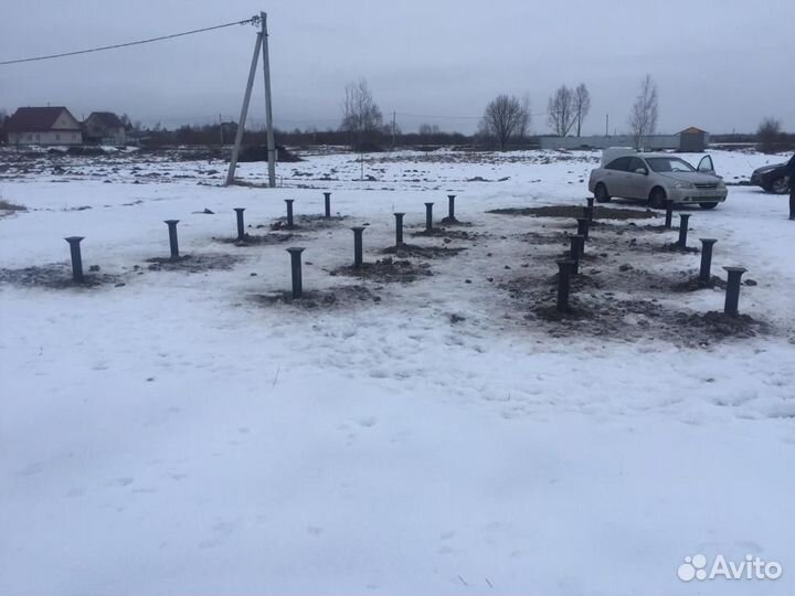 Фундамент винтовые сваи