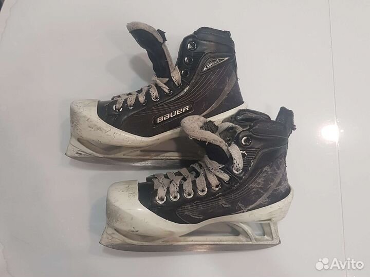 Коньки вратаря bauer one, 34 размер