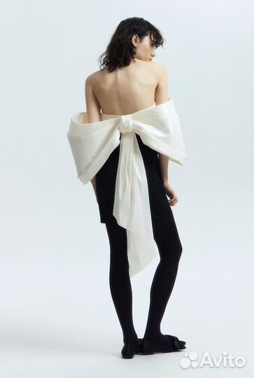 Платье вечернее с бантом lime р. S 42-44