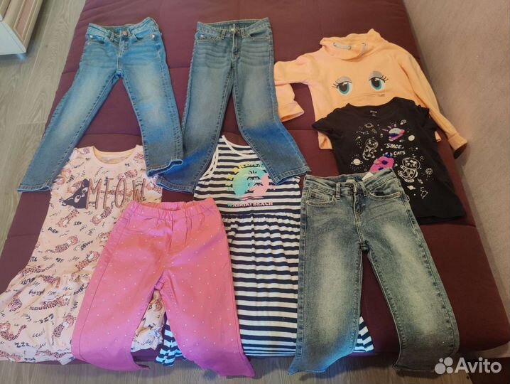 Вещи пакетом для девочки 116-122