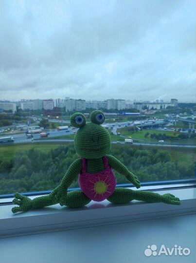 Лягушка игрушка. Ручная работа
