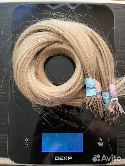 Волосы для наращивания 60 см бу