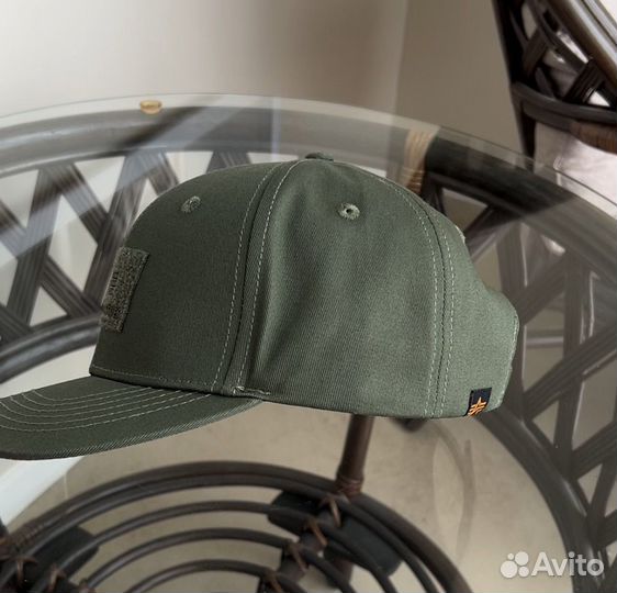 Бейсболка кепка Alpha Industries хаки