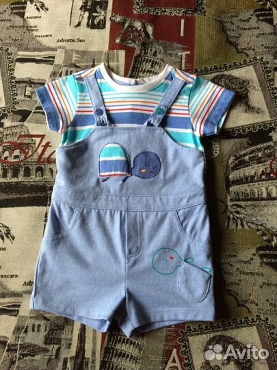 Пакет летних вещей мальчика 6-9 мес