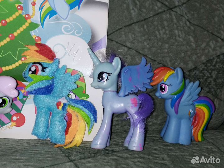 Игрушки Май литл пони и раскраска лотом
