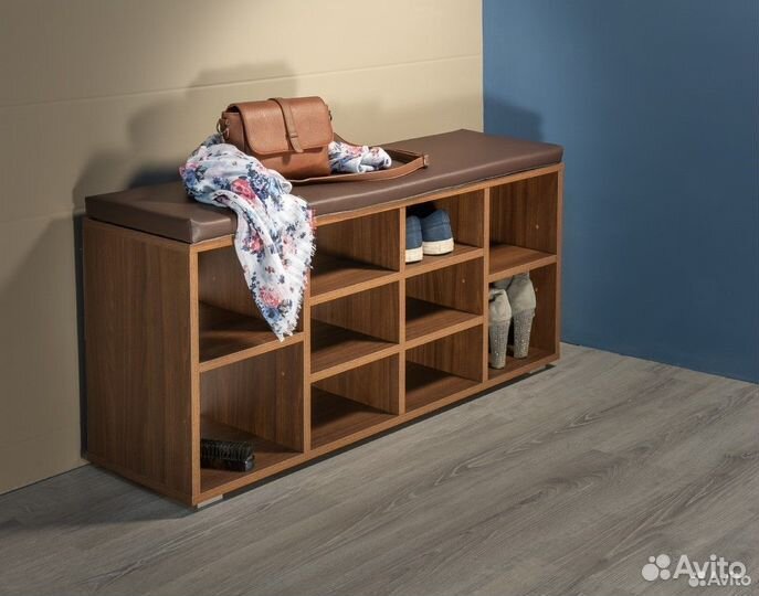 Тумба для обуви 08.56 Лайт дуб белый, наличие