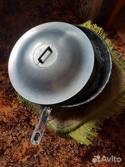 Сковороды СССР, тяжелые, не чугунные