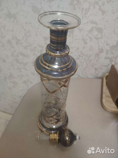 Графин из Египта с ажурным нарезным рисунком