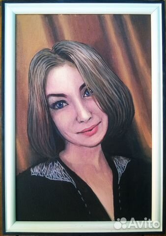 Портрет с фото маслом на холсте