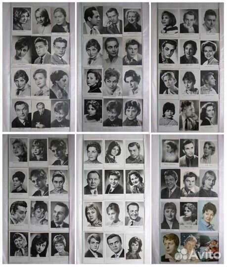 Коллекция Артисты Европа СССР Открытки Коллаж