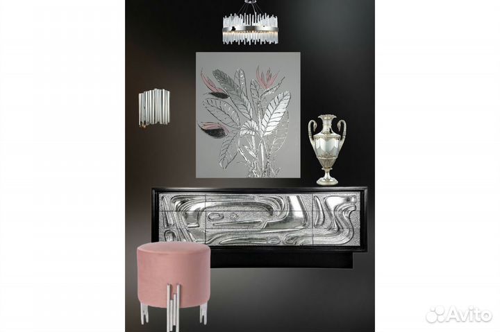 Картины интерьерные Цветы холст 2 штуки по 60х50