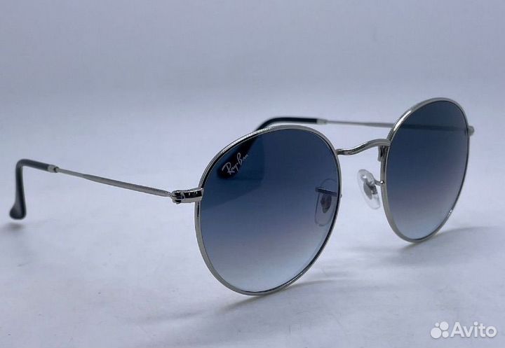 Очки ray ban round metal 53 пепельные