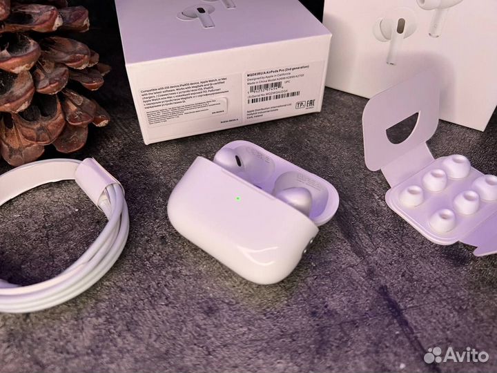 Airpods Pro 2 ios 16 / гарантия + силиконовый чехо