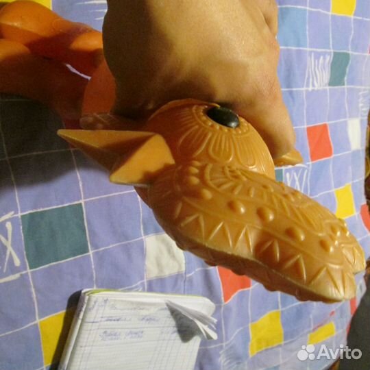 Большая старинная игрушка.Петушок