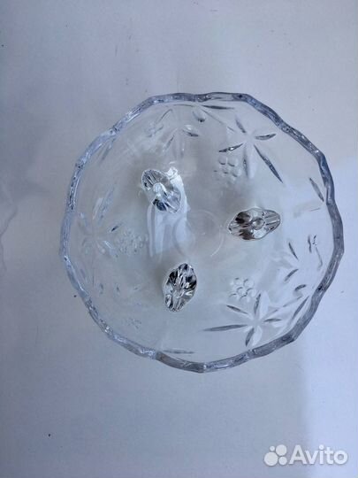 Сахарница Конфетница Стеклянная ваза на ножках