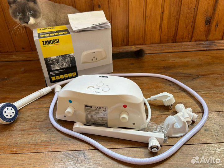 Водонагреватель zanussi 3-logic 3,5TS - кран + душ