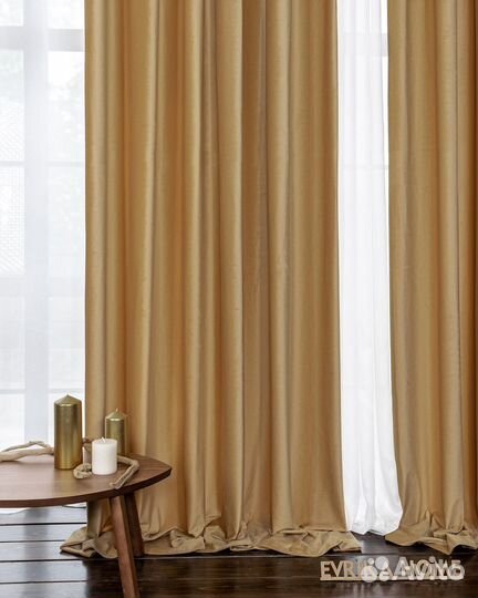 Шторы бархат Беллиссимо Крем-брюле