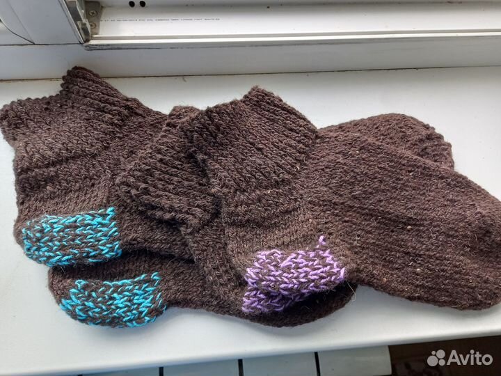 Носки ручной вязки шерстяные р.37-46