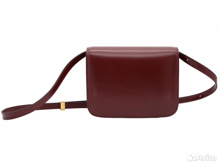 Сумка дизайна бордовая Celine Classic Box bag