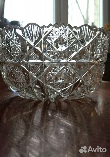 Хрустальный салатник, конфетница, салатница СССР